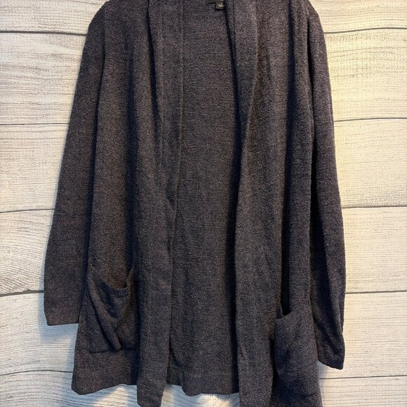 Barefoot Dreams CozyChic Lite Hooded Cardigan Size S - Picture 1 of 3